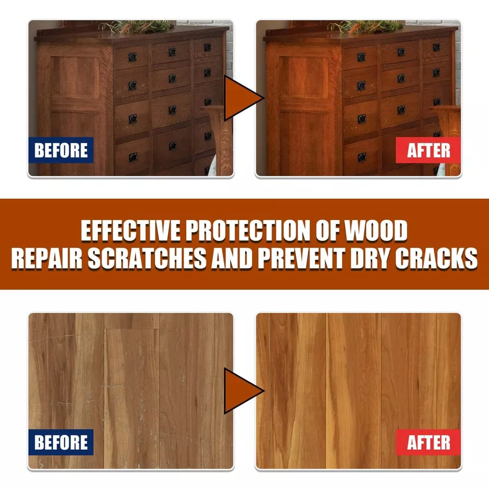 Scratch repair wax