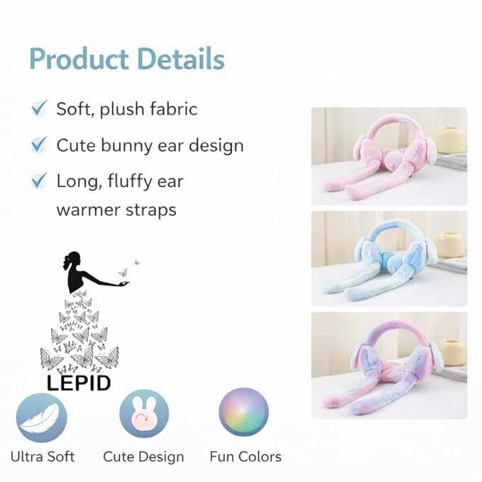 Cute Rabbit Earmuffs for Girls
