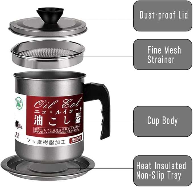 1.4L Stainless Steel Oil Pot